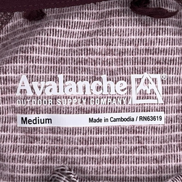 Medium Avalanche Athletic Jacket Activewear Zip Collar Long Sleeve Outdoor - Picture 12 of 14